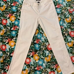 White House Black Market White Slim Ankle Jeans